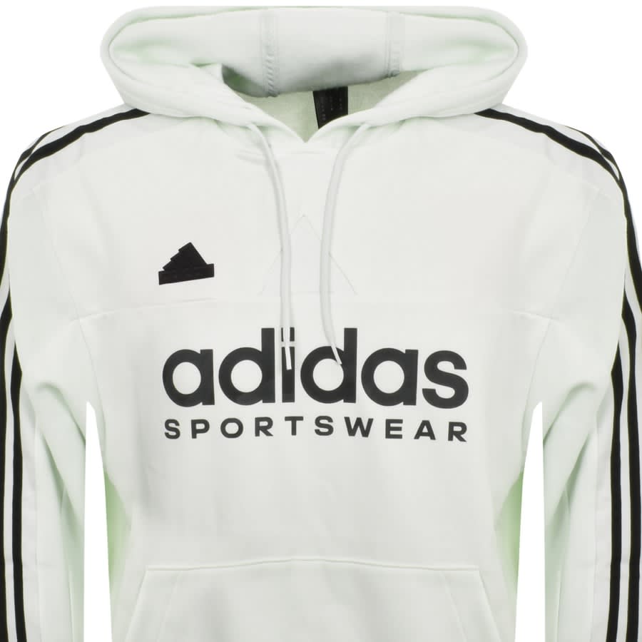 Adidas green and white hoodie online